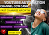 create a faceless youtube cash cow channel with SEO