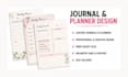 canva journal design, journal redesign, kdp journal digitla journal planner