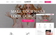 build squarespace nail salon website waxing website lash studio website design