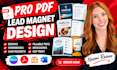 design ebook pdf, workbooks, lead magnet in canva pro
