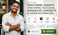 setup zoho form hubspot crm form docusign gohighlevel contract zapier automation