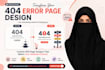 create a custom 404 error page design for your website