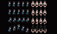 pixel art character, animated sprite game assets pixel character animation