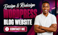 wordpress blog website design and redesign elementor website development, SEO