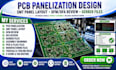 pcb panelization design, smt panel layout dfm dfa review, gerber manufacturing