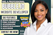 build a professional bubble website bubble io devloper rebuild your bubble web