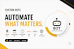 develop amazon bots, reservation bots, appointment bots and web automation bots