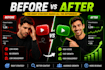 design high CTR youtube thumbnails
