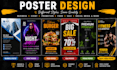 create morden and professional posters design for you work