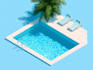 draw modern and luxury pool design