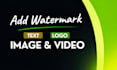 add watermark logo or add text image