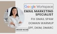 fix gmail spam issues, setup google workspace cold email dmarc warmup