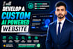 develop a custom ai powered website