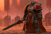 illustrate a warhammer 40k character art