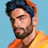 draw cartoon vector portrait with your face
