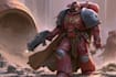 make a dark sci fi warhammer 40k character art
