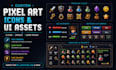 create custom pixel art icons and UI assets