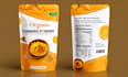design chips, nuts, spice, dry rub and popcorn pouches packaging in adobe