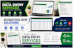 do accurate data entry, copy paste and web search