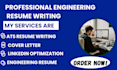 write a professional ats engineering resume, CV and cover