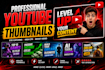 design professional youtube thumbnails