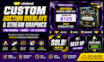 create custom whatnot auction overlays and stream graphics
