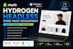 develop shopify hydrogen headless storefront  fast performance and custom UI