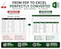 convert PDF to excel or word manually with accuracy