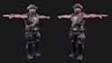 sculpt, model, texture and rig a realistic 3d game character