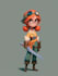 2d game character illustration