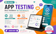 provide 12 testers closed testing 20 testers mobile app testing 12 testers