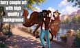 draw furry couple art for you