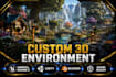 create stunning 3d stylized environment art unity  game and unreal engine