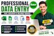 do data entry, copy paste, web research, and excel tasks