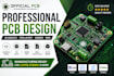 design a professional pcb, schematic, gerber, and bom