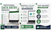 do accurate data entry, web research, copy paste, exel and google sheets