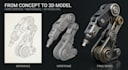 create professional hard surface 3d models for robots vehicles and products