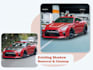 do car image editing, automotive car background replace with shadow