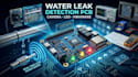 design water leak detection pcb, led camera integration and embedded firmware