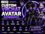 create custom vrchat avatar in 2d and 3d style