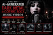 create ai dark metal rock music video, lyrics video, gothic rock ai visual