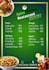 create a professional menu card