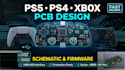 design ps5, ps4 and xbox controller pcb, schematic and firmware