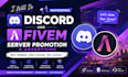 do fivem server promotion, discord marketing,