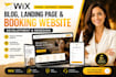 wix blog landing page wix booking website development redesign mobile responsive