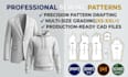create sewing patterns, pattern grading, and tech packs in pdf and dxf