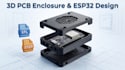 design 3d printable pcb enclosure electronic product casing esp32 pcb and  iot