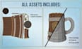 create low poly style game assets
