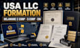 register your llc, delaware c corp, s corp and get ein for us business