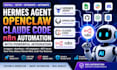 install, setup hermes agent openclaw claude code n8n automation with integration